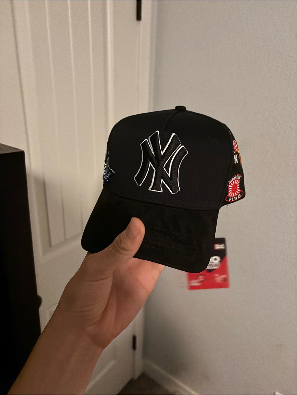 New Era Black New York Yankees Patch Snapback Cap